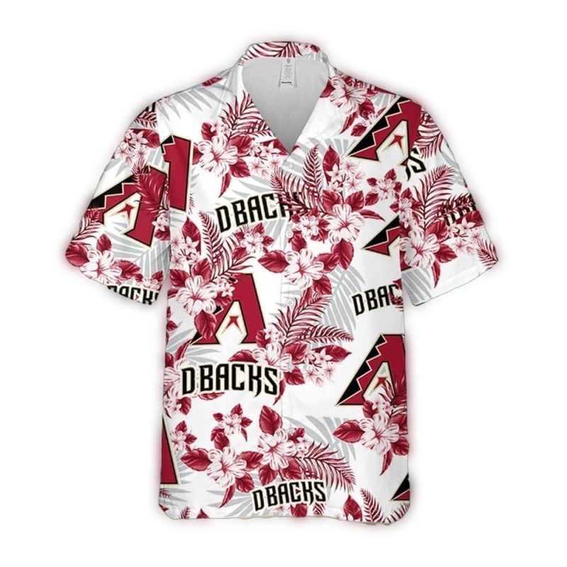 Arizona Diamondbacks Flower Floral Pattern Hawaiian Shirt 1