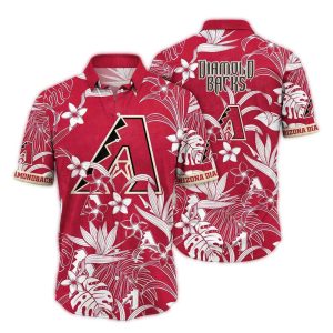 Arizona Diamondbacks Flower Leaf Retro Vintage Hawaiian Shirt