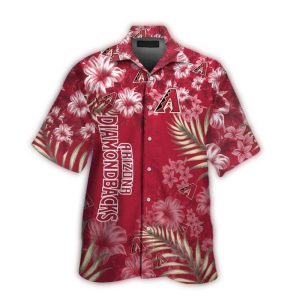 Arizona Diamondbacks Flower Pattern Hawaiian Shirt