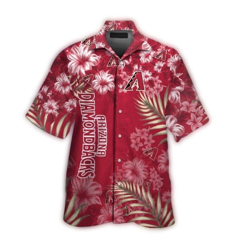 Arizona Diamondbacks Flower Pattern Hawaiian Shirt 1