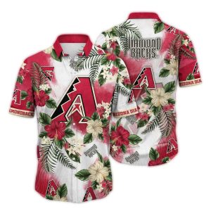 Arizona Diamondbacks Flower Pattern Vintage Hawaiian Shirt