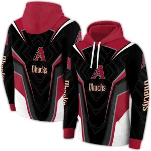 Arizona Diamondbacks Futuristic Pattern All Over Print Hoodie
