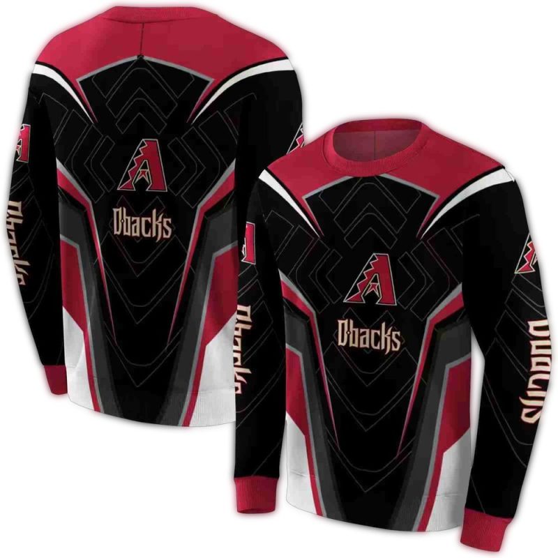 Arizona Diamondbacks Futuristic Pattern AOP Sweatshirt 1