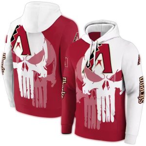 Arizona Diamondbacks Graphic Punisher All Over Print Hoodie