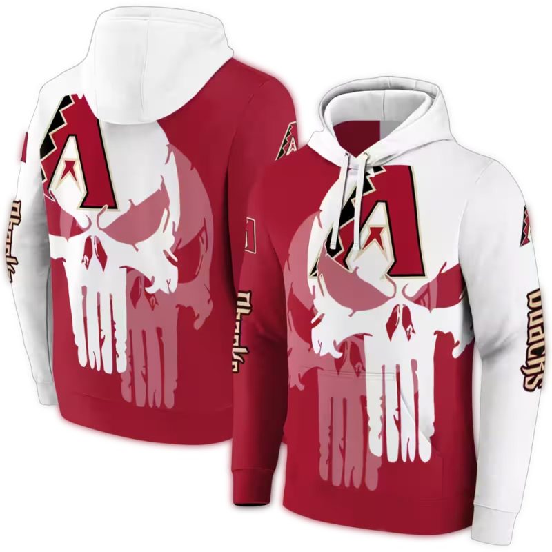 Arizona Diamondbacks Graphic Punisher AOP Hoodie 1