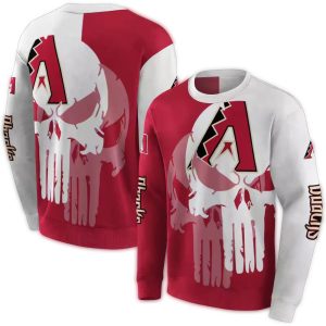 Arizona Diamondbacks Graphic Punisher All Over Print Sweatshirt