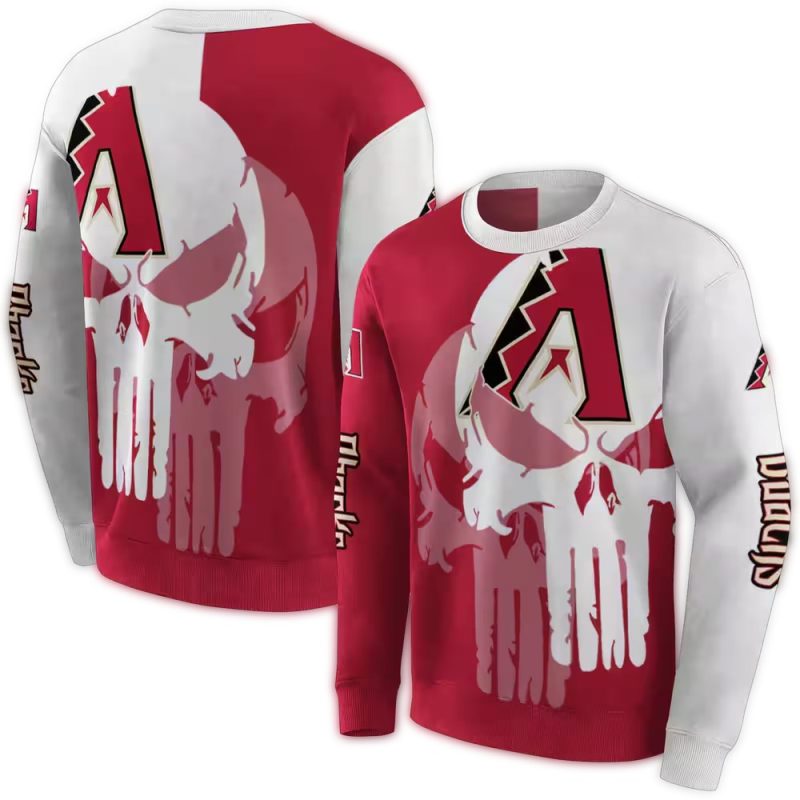 Arizona Diamondbacks Graphic Punisher AOP Sweatshirt 1