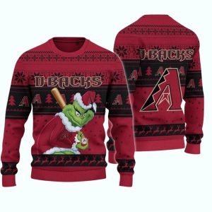 Arizona Diamondbacks Grinch Stolen Christmas Ugly Sweater