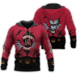 Arizona Diamondbacks It Halloween All Over Print Hoodie
