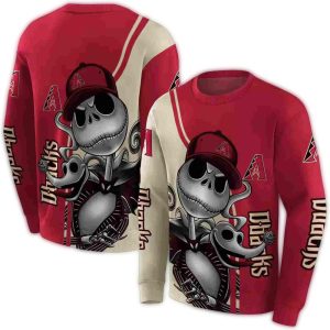 Arizona Diamondbacks Jack Skellington All Over Print Sweatshirt