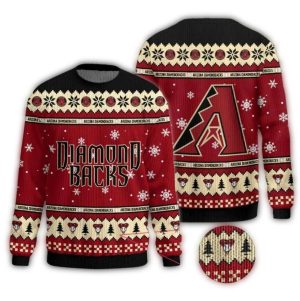Arizona Diamondbacks Logo Christmas Ugly Sweater