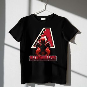 Arizona Diamondbacks Deadpool Marvel Crossover T-Shirt For Fans