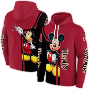 Arizona Diamondbacks Mickey Mouse All Over Print Hoodie