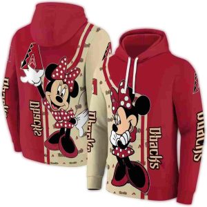 Arizona Diamondbacks Minnie Mouse All Over Print Hoodie