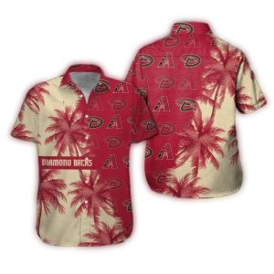 Arizona Diamondbacks Muti Logo And Coconut Hawaiian Shirt