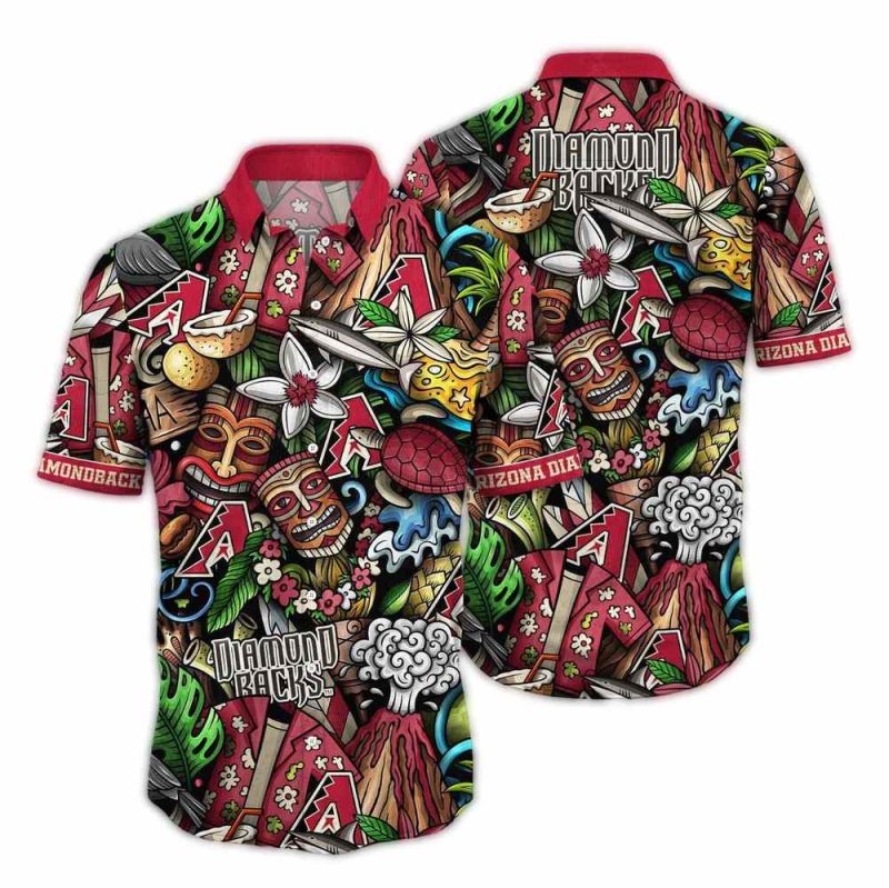 Arizona Diamondbacks Oasis Breeze Hawaiian Shirt 1