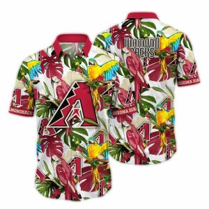 Arizona Diamondbacks Parrot Leafs Vintage Hawaiian Shirt