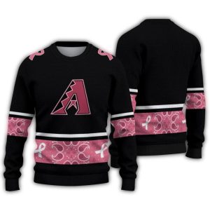 Arizona Diamondbacks Pink Ribbon Ugly Sweater