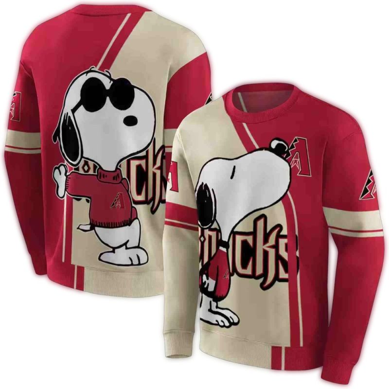 Arizona Diamondbacks Playful Snoopy AOP Sweatshirt 1