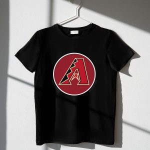 Arizona Diamondbacks Red & Black Star Logo T-Shirt For Fans