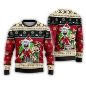 Arizona Diamondbacks Rick And Morty Holiday Ugly Sweater