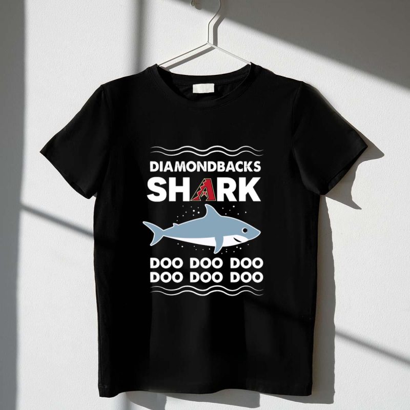 Arizona Diamondbacks Shark Doo Doo Baseball Themed T Shirt t shirt 1 1