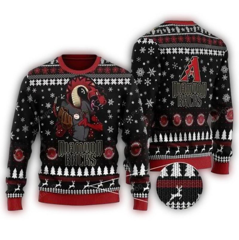 Arizona Diamondbacks Snake Christmas Ugly Sweater 1