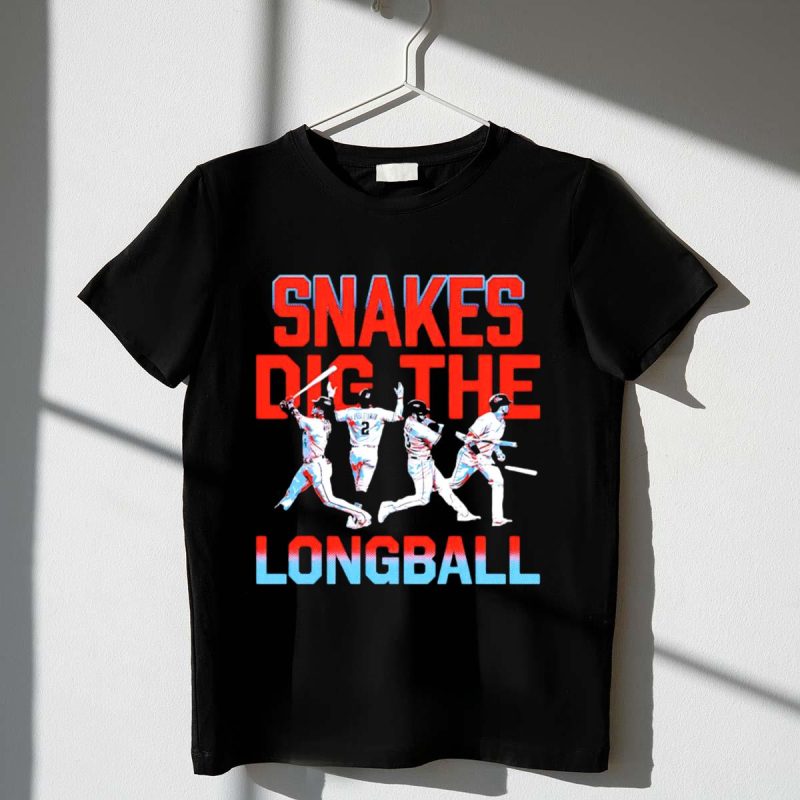 Arizona Diamondbacks Snakes Dig the Longball Players Graphics T Shirt t shirt 1 1