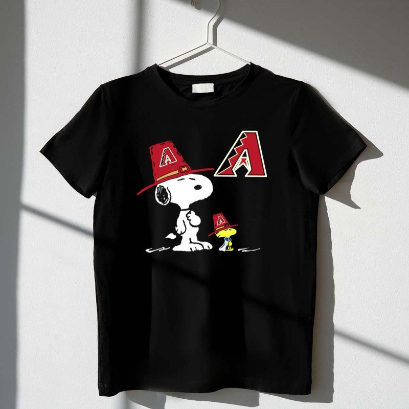 Arizona Diamondbacks Snoopy Woodstock A T Shirt t shirt 1 1