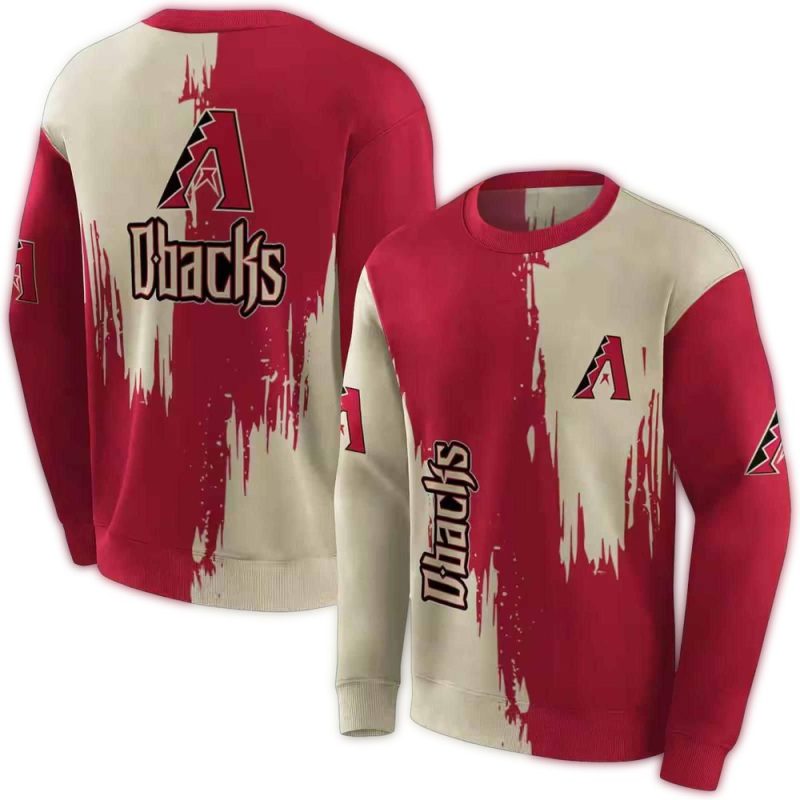 Arizona Diamondbacks Splatter Effect AOP Sweatshirt 1