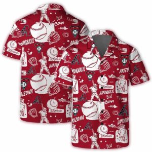 Arizona Diamondbacks Sunset Cactus Hawaiian Shirt
