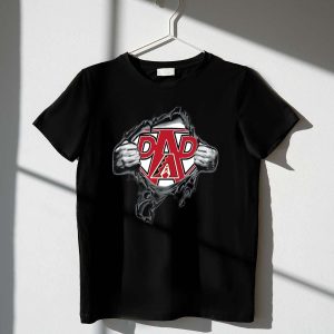 Arizona Diamondbacks Super Dad Hero Burst T-Shirt For Baseball Fans