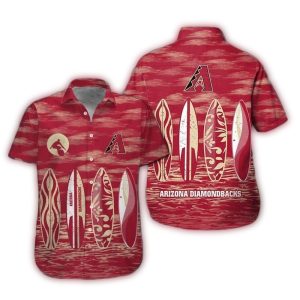 Arizona Diamondbacks Surf Beach Tropical Hawaiian Shirt