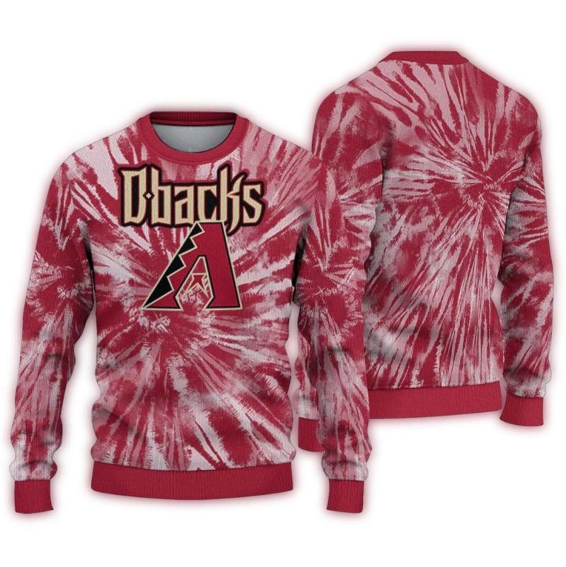 Arizona Diamondbacks Tie Dye Ugly Sweater 1