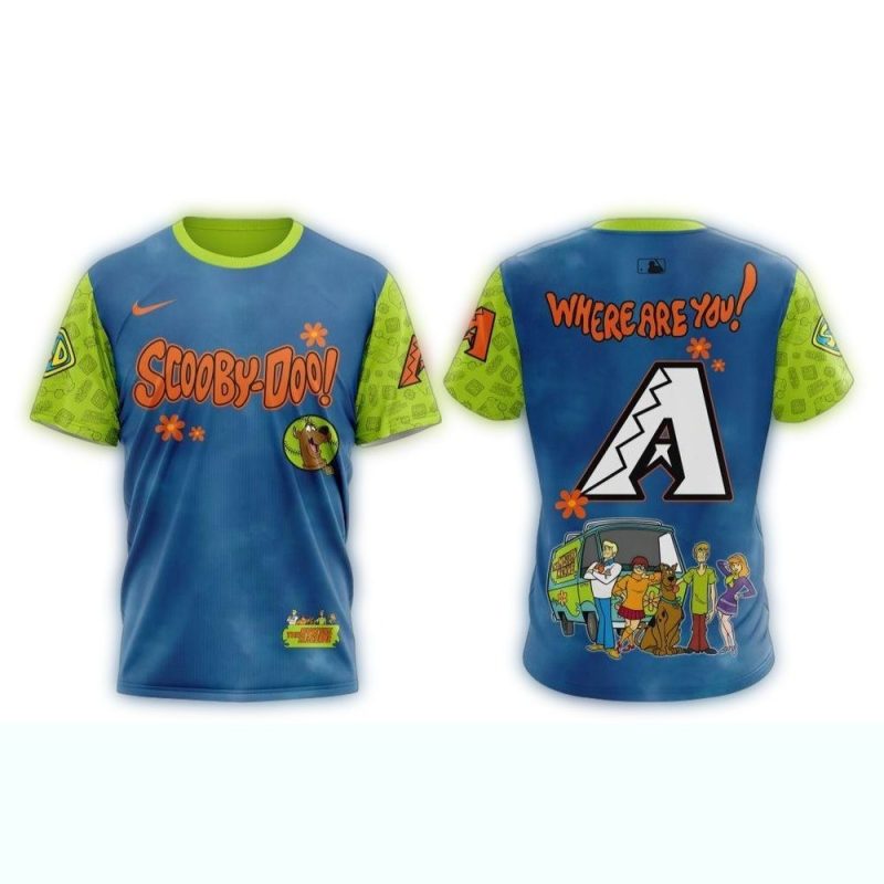 Arizona Diamondbacks X Scooby Doo AOP T Shirt 1