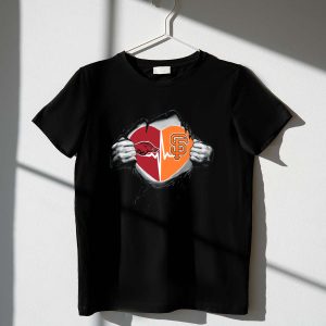 Arkansas Razorbacks Heartbeat T-Shirt | San Francisco Giants Fan Gear