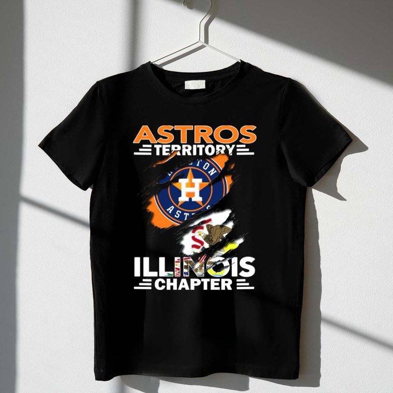 Astros Territory Houston Astros Illinois Chapter Flag Badge T Shirt t shirt 1 1