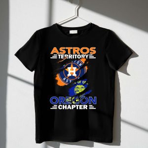 Oregon Chapter Houston Astros Flag T-Shirt - Astros Territory Design