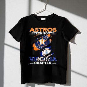 Houston Astros Virginia Flag T-Shirt | Astros Territory Design