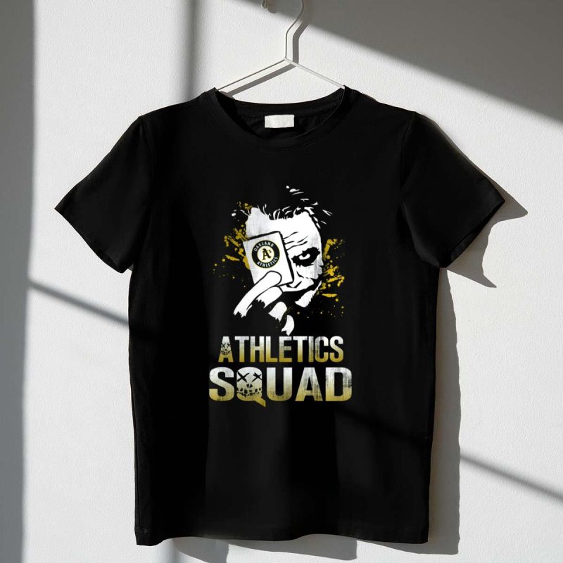 Athletics Squad Joker Holding Oakland Athletics Card T Shirt t shirt 1 1