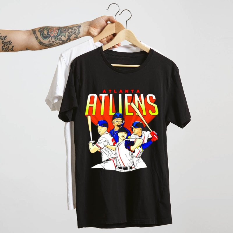 Atlanta Atliens Braves Baseball Fan T-Shirt For Ultimate Support - Image 4