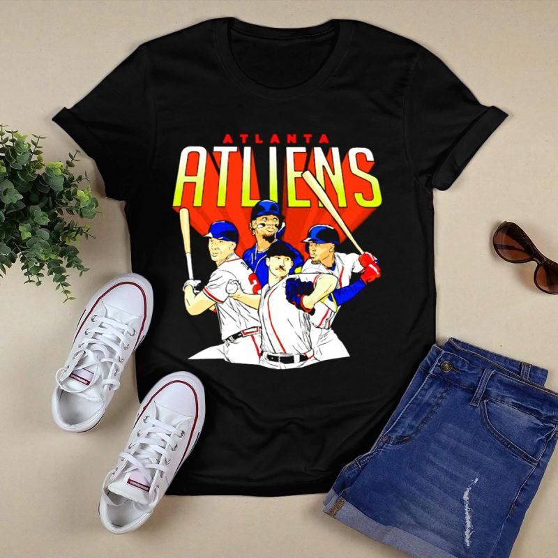 Atlanta Atliens Braves Baseball Fan T-Shirt For Ultimate Support - Image 5