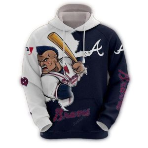 Atlanta Braves Mascot All Over Print Hoodie For Fans And Collectors