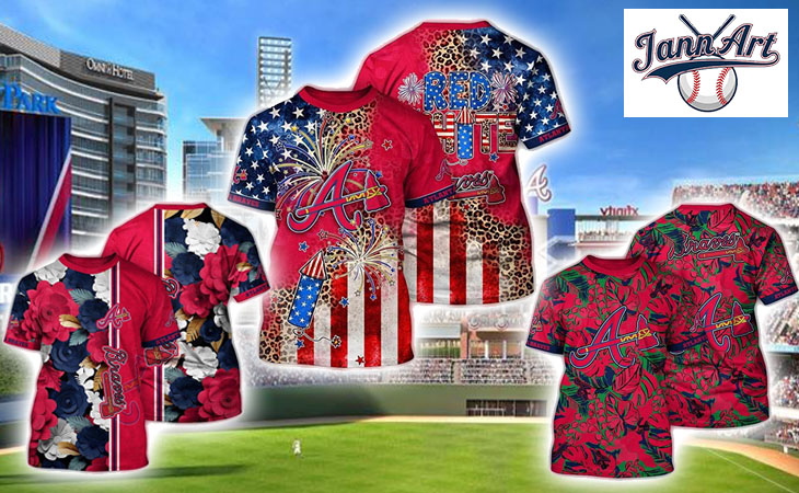 Atlanta Braves AOP T Shirt Banner