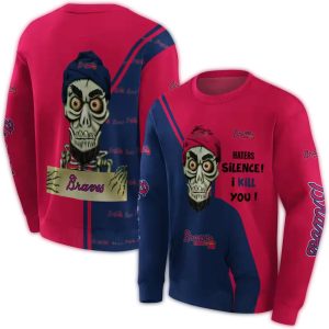Atlanta Braves Achmed Skull Graphic Sweatshirt For Fans