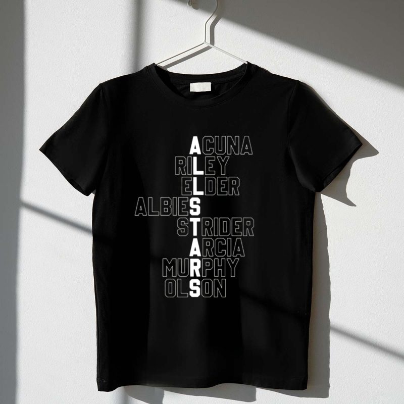 Atlanta Braves All-Stars T-Shirt: Acuña, Riley, Albies, Strider & More