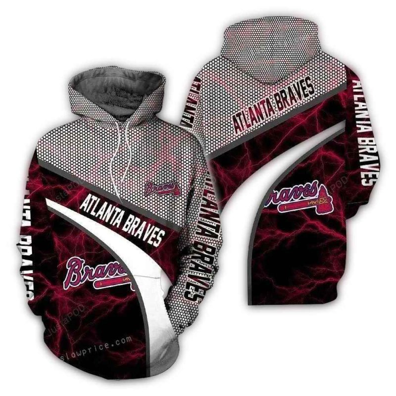 Atlanta Braves Armor 3D Hoodie Zip Hoodie For Fans 1