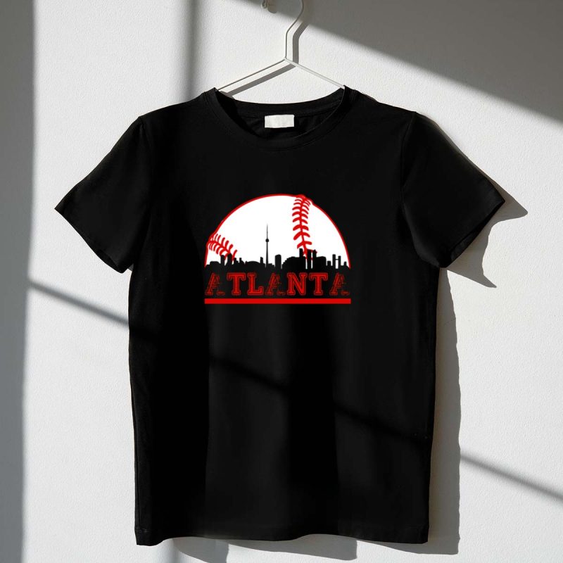 Atlanta Braves Skyline Love T-Shirt - Perfect For Baseball Fans