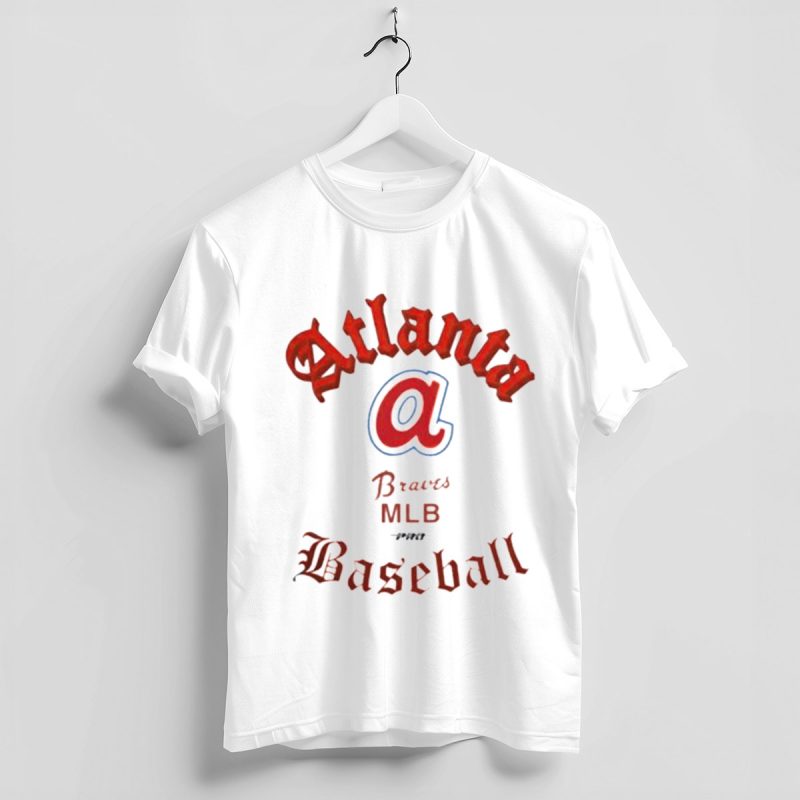 Atlanta Braves Cream Cooperstown Old English T-Shirt - Pro Standard Design - Image 4