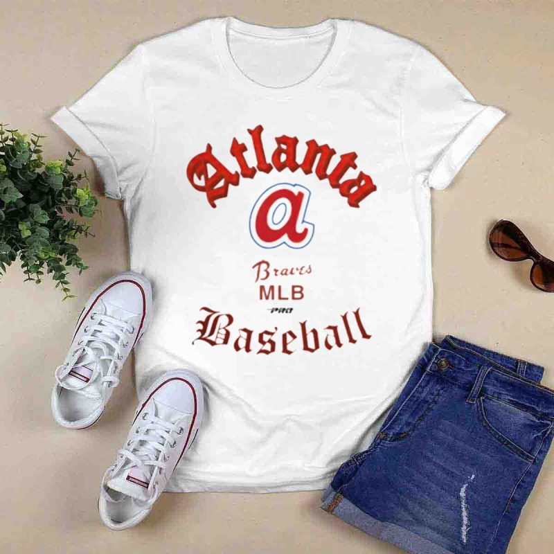 Atlanta Braves Cream Cooperstown Old English T-Shirt - Pro Standard Design - Image 6